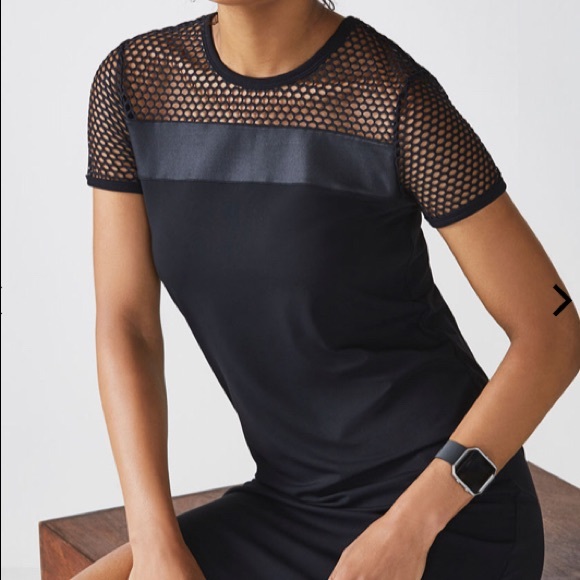 FABLETICS SARA BLACK MESH AND NET ATHLETIC DRESS M - Picture 13 of 15
